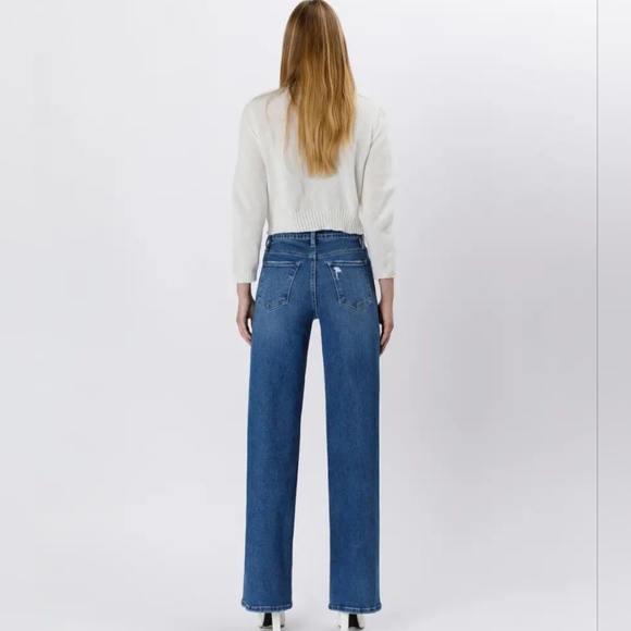 90'S SUPER HIGH RISE WIDE LEG JEANS TUMMY CONTROL - Picture 6 of 7